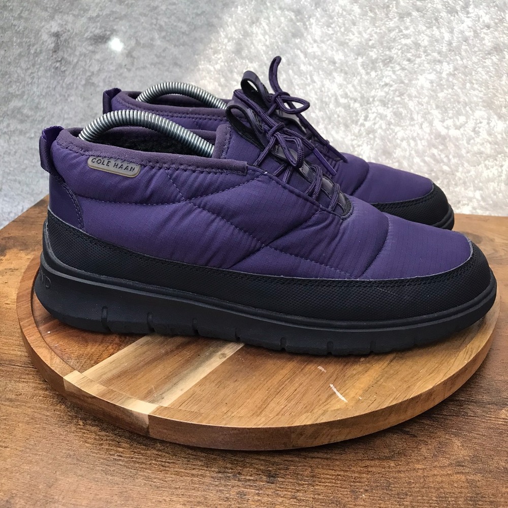 Cole Haan Generation Zerøgrand Rec Mid Slipper Mens 8M Purple Insualted Lined